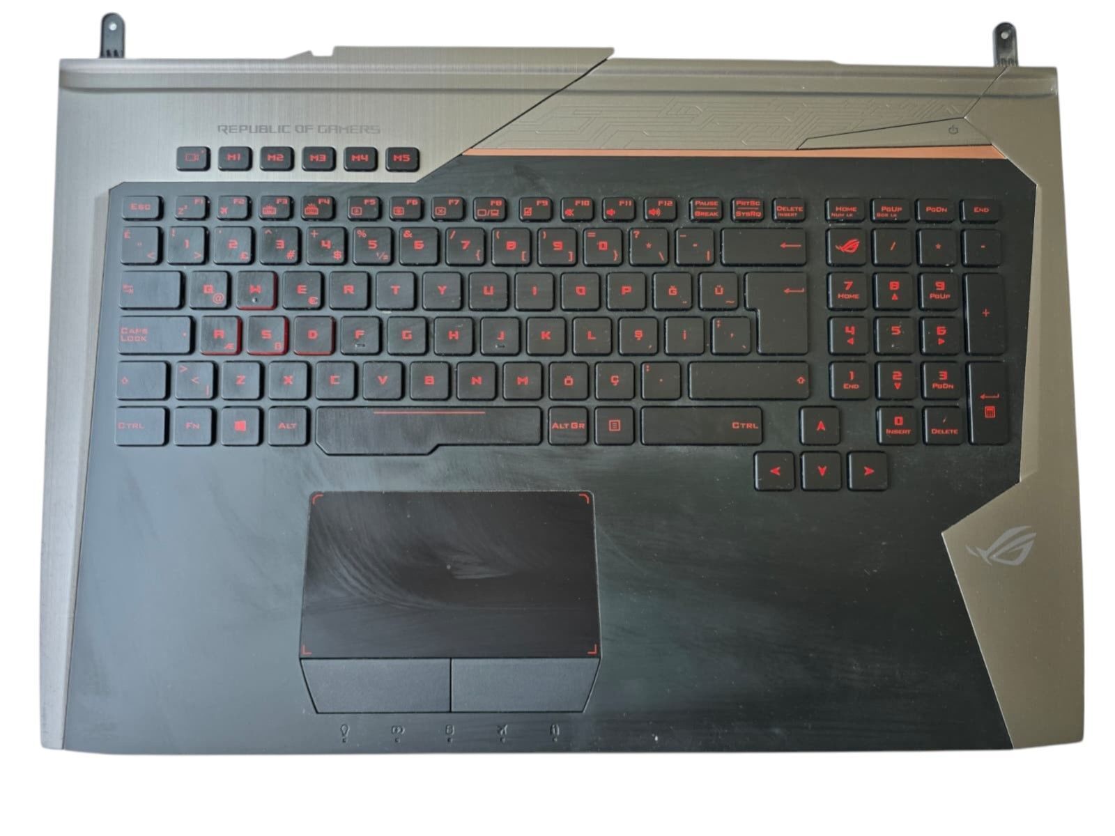 ASUS ROG G752 G752VW G752V Üst Kasa – Klavye Kasa Orijinal 13NB09Y0AP0631
