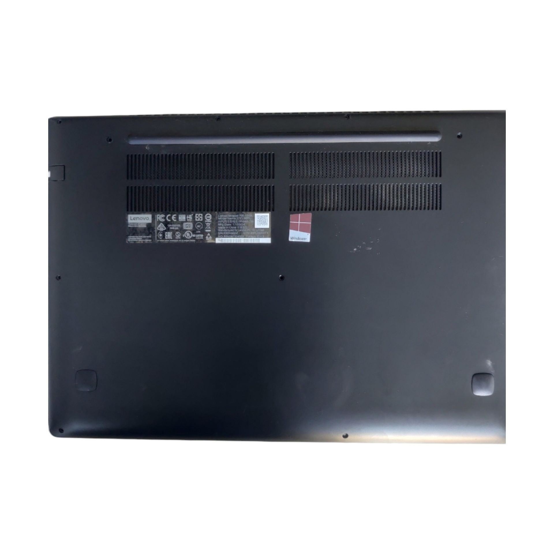 Lenovo İdeapad 700-15ISK Alt Kasa (Bottom Case) Orjinal Yedek Parça