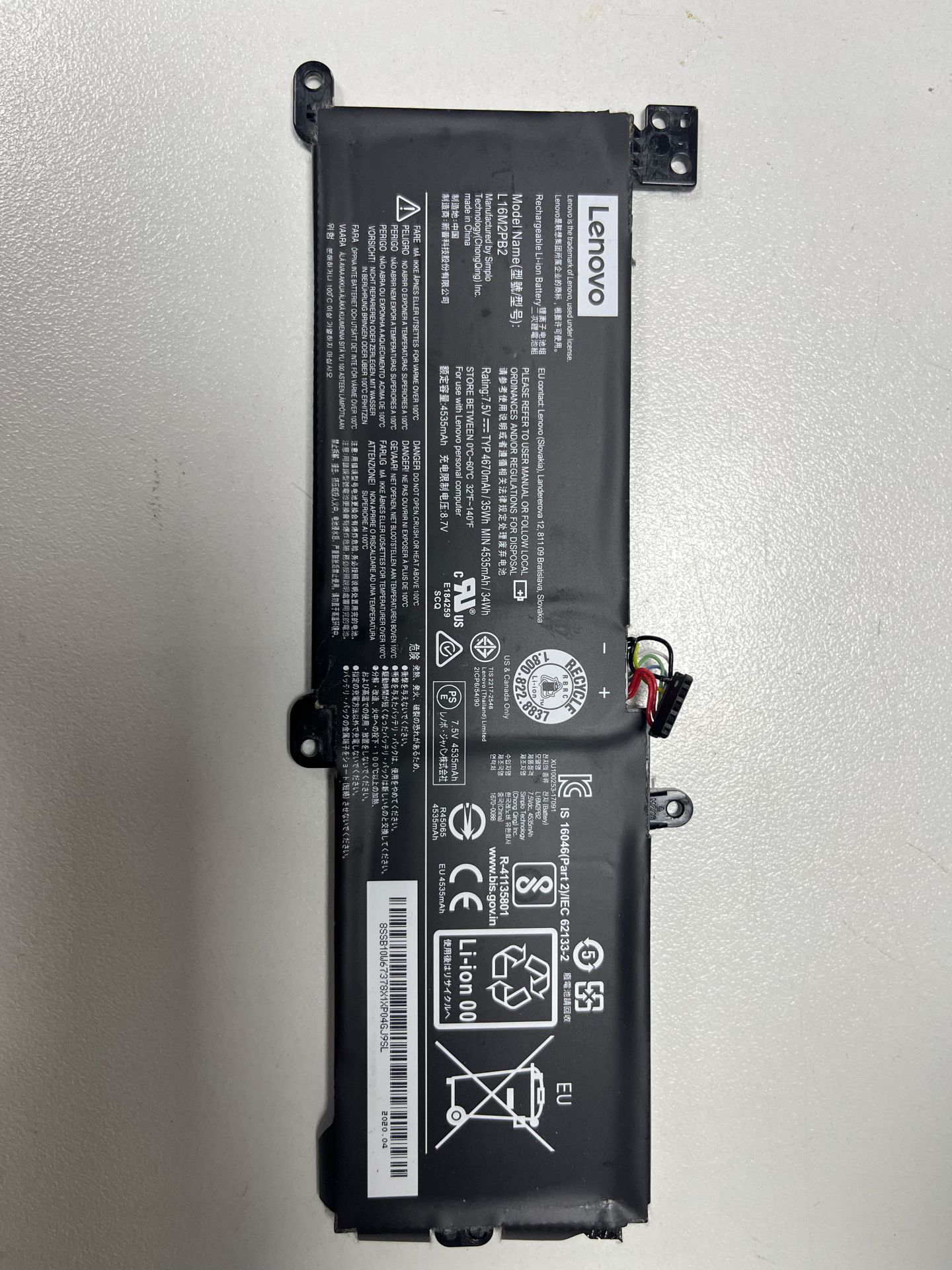 Lenovo IdeaPad 3 15IIL05 Orijinal Batarya