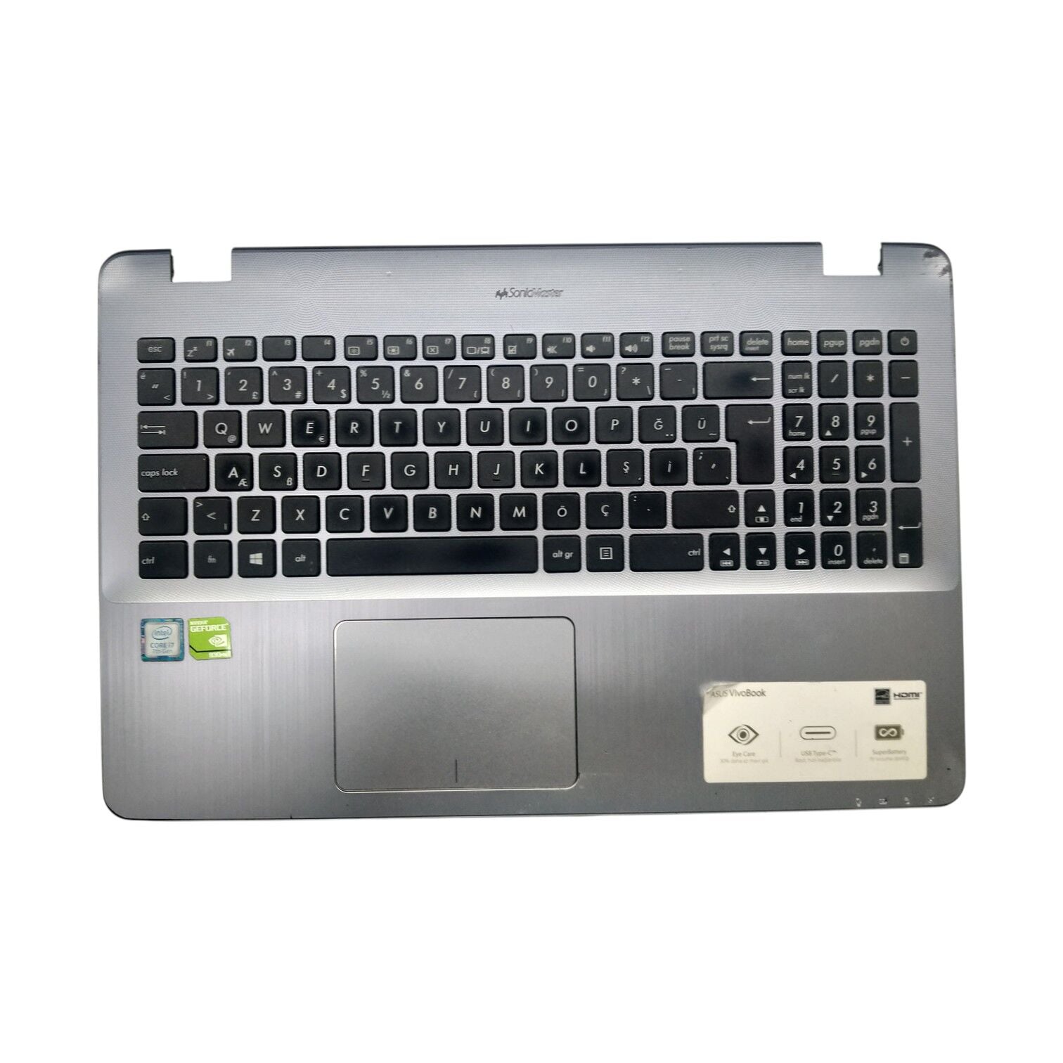 ASUS X542U Klavye Kasası 13N1-26A0802