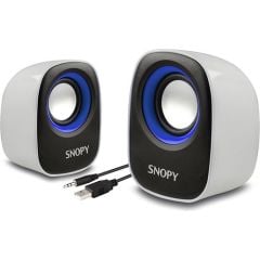 Snopy SN-120 2.0 Sarı/Beyaz Mavi/Beyaz USB Speaker