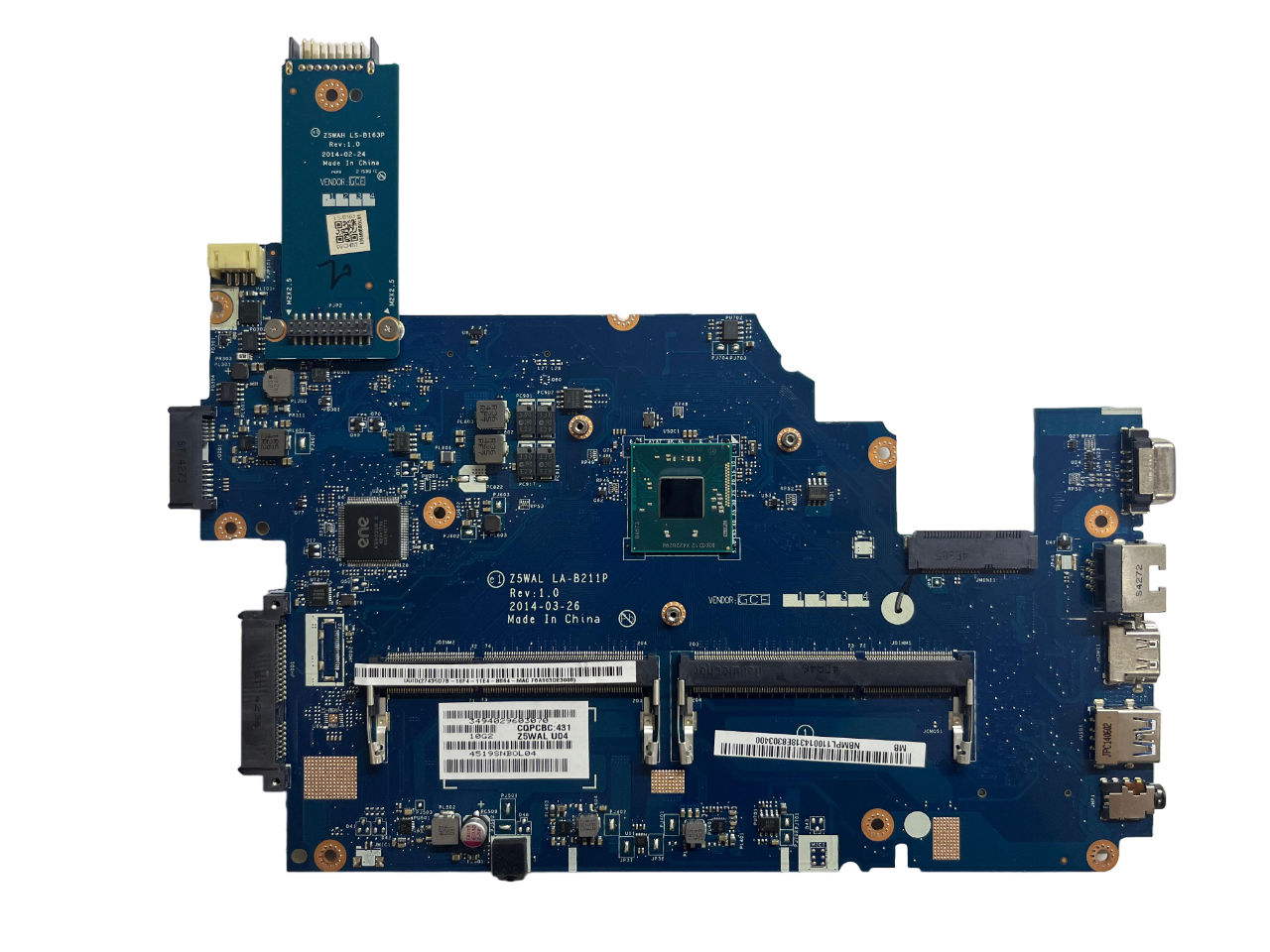 Acer Aspire  E5-511 Anakart Z5WAL LA-B211P Rev:1.0