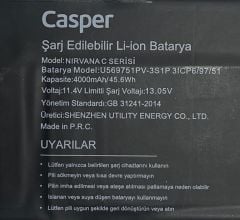 Orijinal Casper Nirvana C600 Batarya U569751PV-3S1P