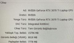 Nitro 5 N22C1 - AMD Ryzen 7 6800H RTX 3070 Tİ 16 Ram 1TB SSD