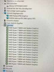 Lenovo İdeapad Gaming 3 15ACH6 AMD Ryzen 7 5800H NVIDIA GeForce RTX 3060 16GB RAM 512GB SSD