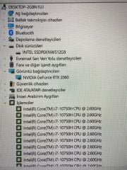 Casper Excalıbur G780  Intel® Core™ i7-10750H NVIDIA GeForce RTX 2060 32GB Ram  512 GB SSD  17.3'' 144HZ Ekran Win 11