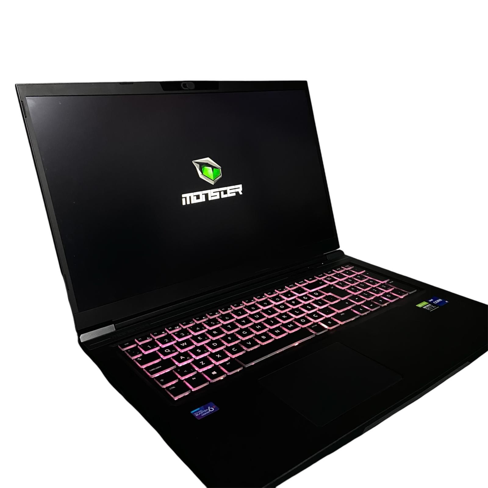 Monster Abra A7 V11.4 Intel® Core™ İ7-11800H CPU @ 2.30GHz 16GB Ram 1TB Samsung SSD NVIDİA GeForce RTX 3050 (4GB)  17.3 144HZ Ekran