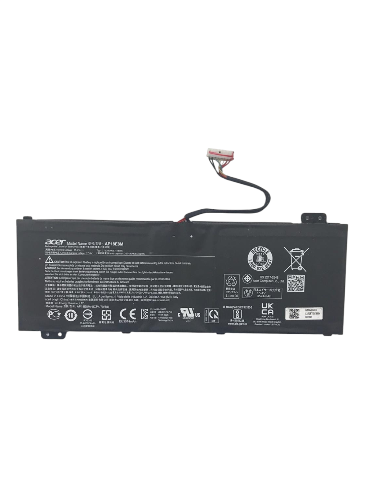Acer Nitro AN517-52-78RB N20C2 Batarya AP18E8M Yıpranma:%11.7
