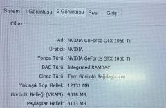 Acer Nitro 5 AN515-52 Anakart LA-F952P İ7 8.Nesil GTX 1050Tİ