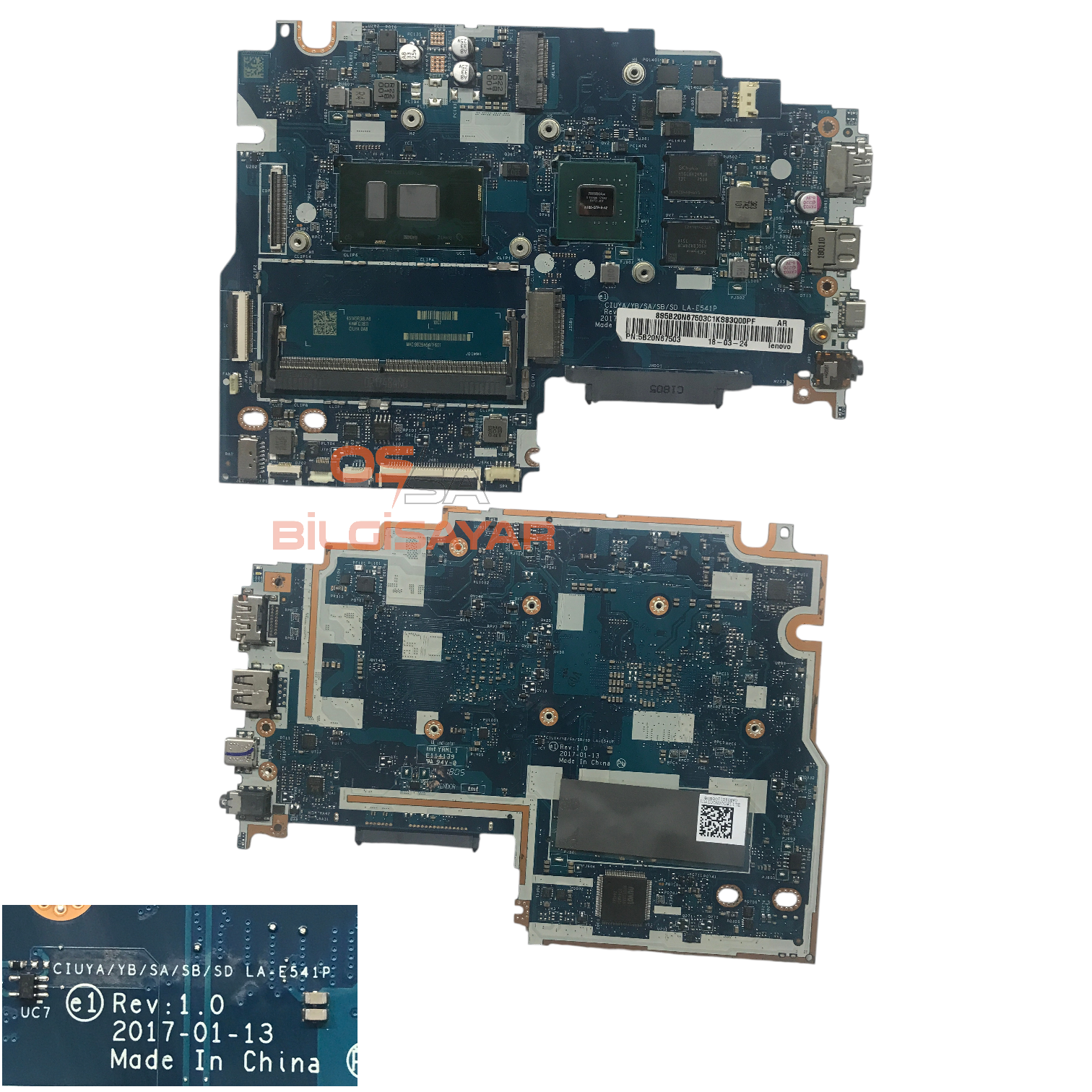 Lenovo Yoga 520-14IKB Anakart İ5-7200U GeForce 940MX
