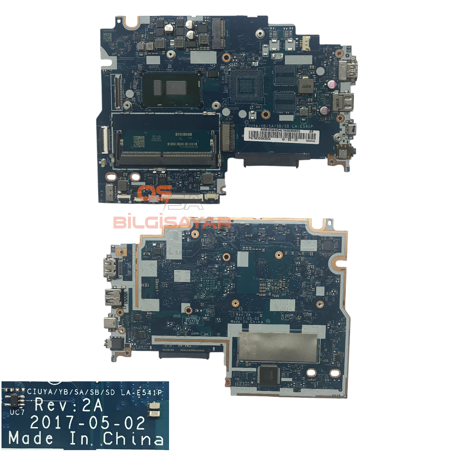 Lenovo Yoga 520-14IKB Anakart İ3-8130U