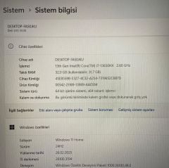 Garantili DELL G15 5530 i7-13650HX 32 GB RAM NVIDIA GeForce RTX 4060(8GB) 165Hz 512GB SSD