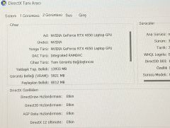 Garantili HP Victus 15-FA1042NT /İntel Core I5-13500H/8gb Ram/512GB SSD/6gb Rtx 4050/15.6'' 144Hz W11 Garanti Bitiş Tarihi : 2026.06.22