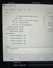 Monster Abra A5 V16.2 i7 11800H 8 Ram 500 SSD RTX 3050