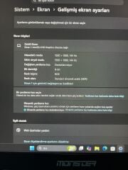 Monster Abra A5 V16.2 i7 11800H 8 Ram 500 SSD RTX 3050