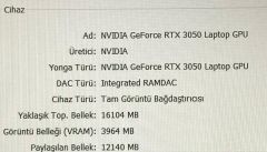 Nitro AN515-58 /İ5-12500H/24 GB DDR4 RAM/NVIDIA GeForce RTX™ 3050 (4GB)/512 SSD/144Hz FHD Ekran