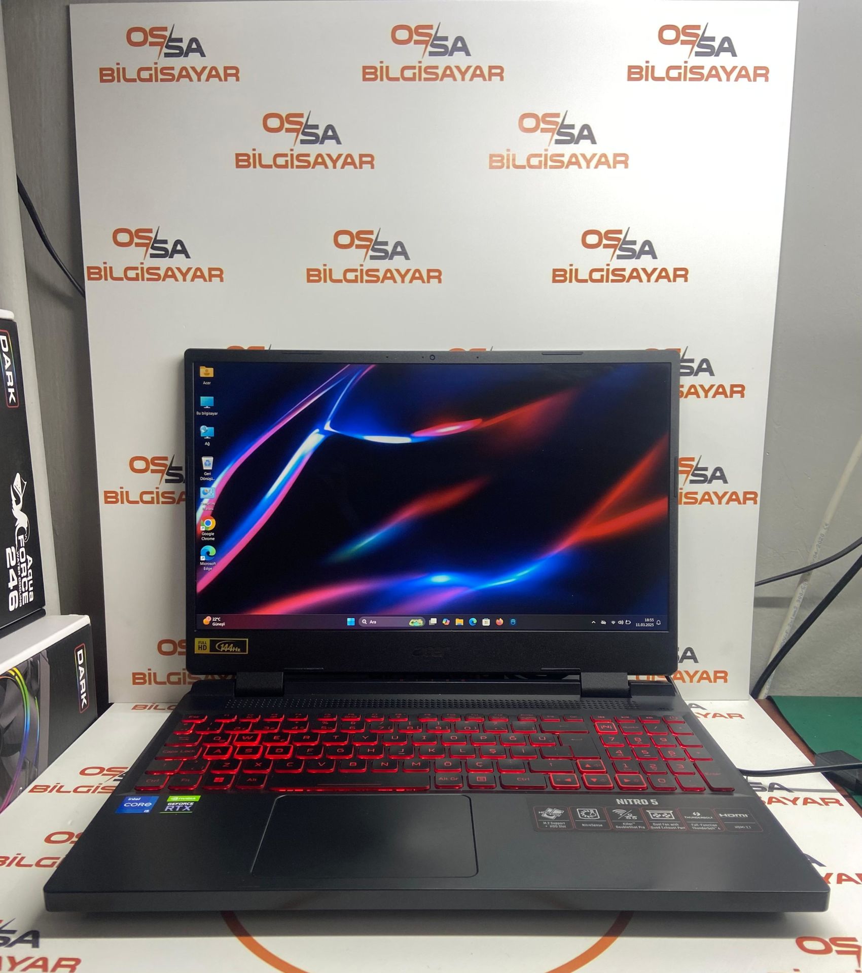 Nitro AN515-58 /İ5-12500H/24 GB DDR4 RAM/NVIDIA GeForce RTX™ 3050 (4GB)/512 SSD/144Hz FHD Ekran