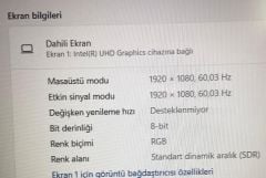 Kutulu Casper Excalıbur G770 / İ5-10300H/8 RAM/GTX1650/512 SSD