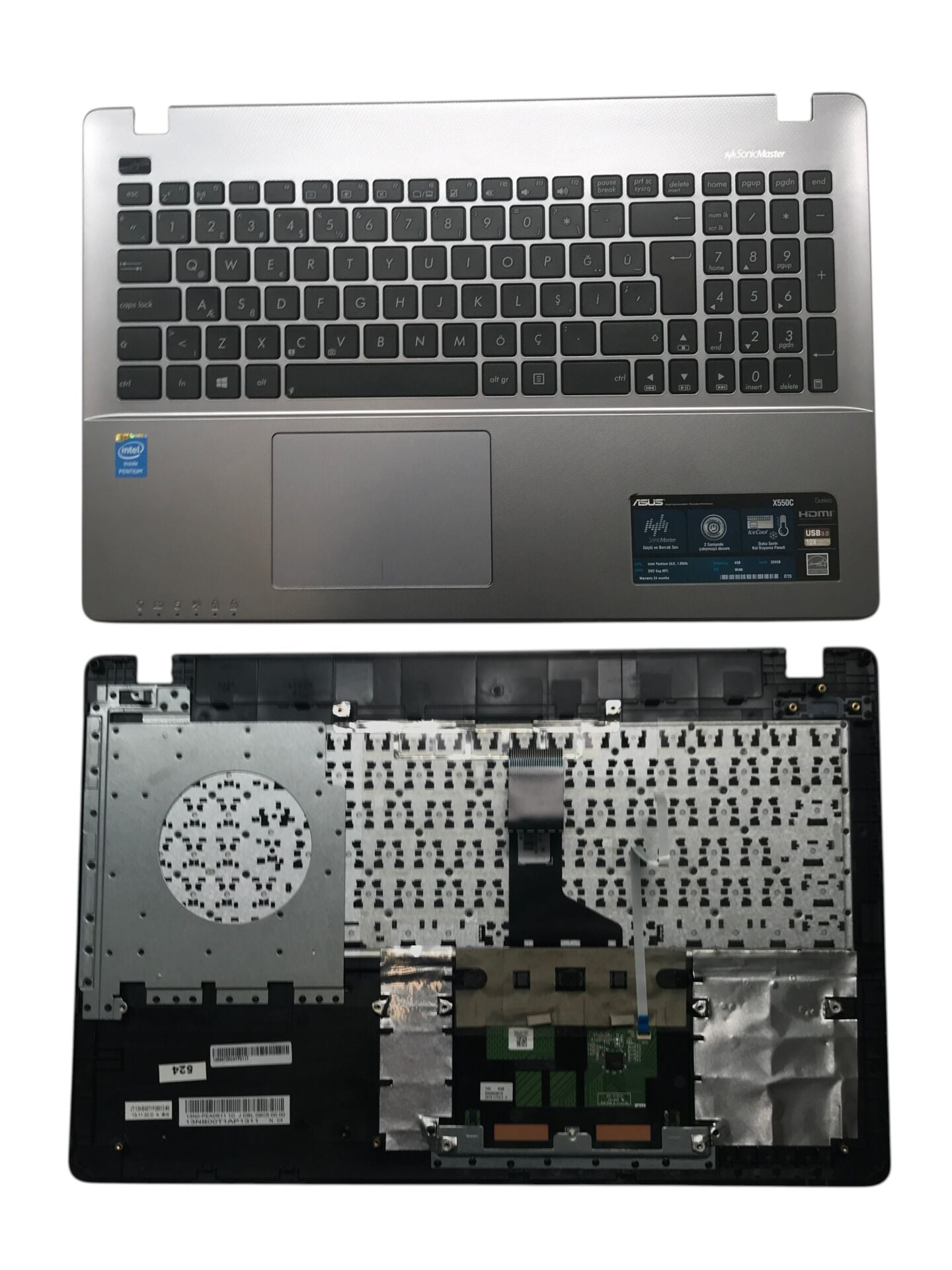 Asus X550C Klavye Kasa 13N0-PEA0R11