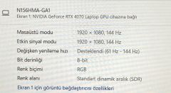 Faturalı Garantili Asus TUF FX507VI-LP141W /İ7-13620H/RTX 4070(8)/1TB M2/32GB DDR5 4800MHz/FHD 144Hz/Garanti Bitiş Tarihi- 2026/10/15