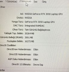 Monster Abra A7 V13.1 /Intel® Core™ İ7-11400H/NVIDIA GeForce RTX 3050 (4GB) GDDR6/32 GB DDR4 3200 MHz/512GB M2/17.3 FHD 144Hz 1920x1080