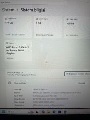 HP Victus 15-fb3705nt AMD Ryzen 5 16 Ram DDR5 512 GB SSD RTX 3050