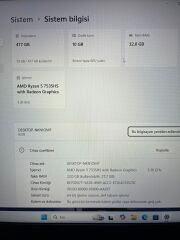 Lenovo IdeaPad Gaming 3 15ARH7 AMD Ryzen 5 7535HS 32 Ram DDR5 512 GB SSD RTX 4050
