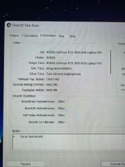Lenovo LOQ 15IAX9 i5 12450HX 16 Ram 512 GB SSD RTX 3050