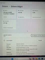 Lenovo LOQ 15IAX9 i5 12450HX 16 Ram 512 GB SSD RTX 3050