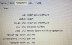 Dell İnspiron 3593 Anakart / İ5-1035G1 / NVIDIA GeForce MX230 (2GB) / LA-J091P  REV 1.0