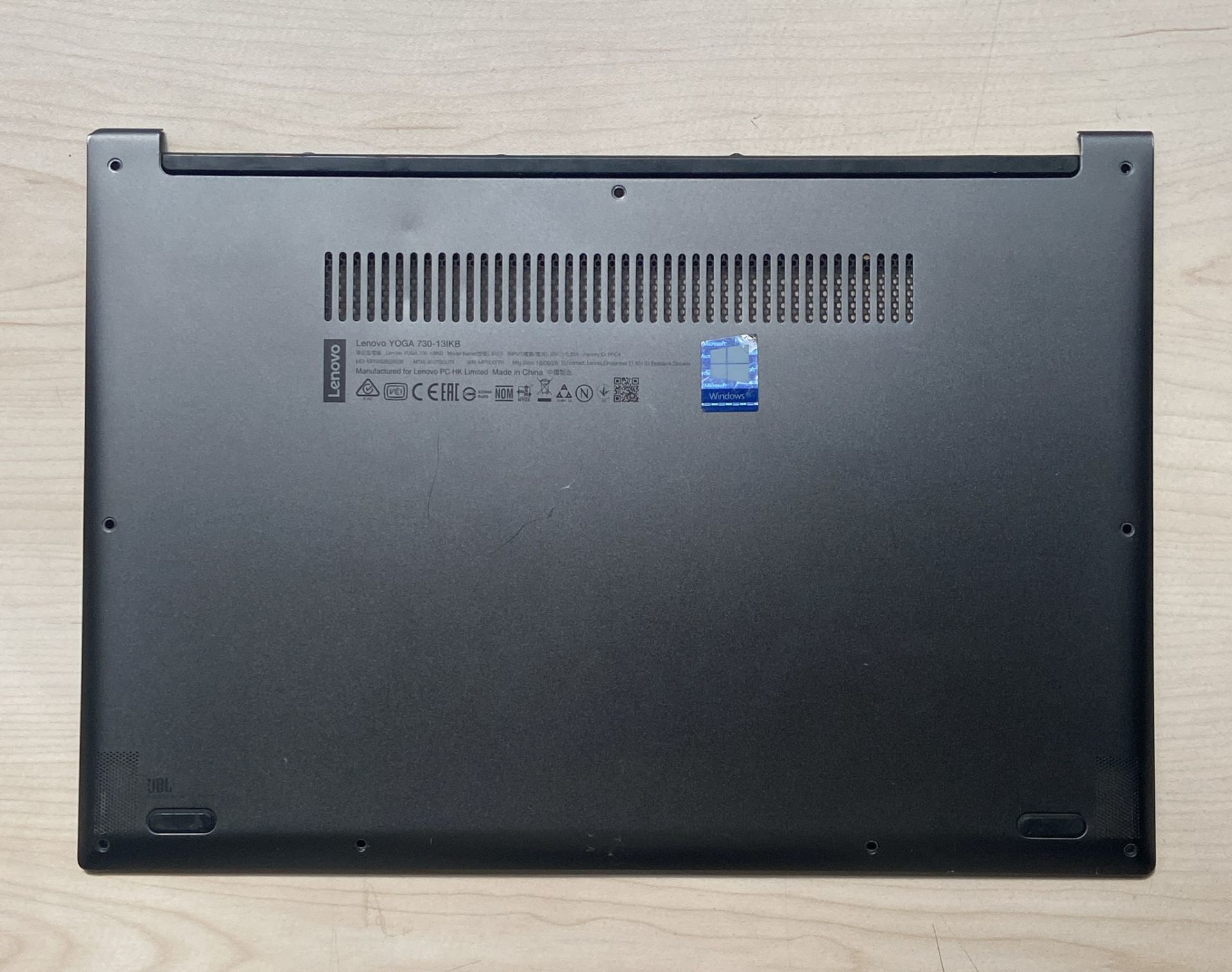 Lenovo Orijinal Yoga 730-13IKB Alt Kasa Kapak Bottom Case