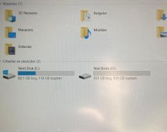 Hp 15-da2023nt /  i5 10.Nesil  /8GB RAM /1TB HDD /120 SSD / NVIDIA GeForce MX110 (2GB)