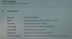 Garantili Asus Vivobook 15 X1502ZA-EJ031W /İ5-12.Nesil / 8GB Ram / 512GB SSD