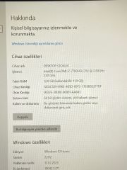 Hp Omen 15-ax209nt / İ7-7.Nesil / 12Ram / 1TB HDD / 240SSD / NVIDIA GeForce GTX 1050 (4GB) / FULL HD