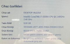 Hp 15-p214nt / İ7-5.Nesil / 8Ram / 240SSD / GeForce 840M