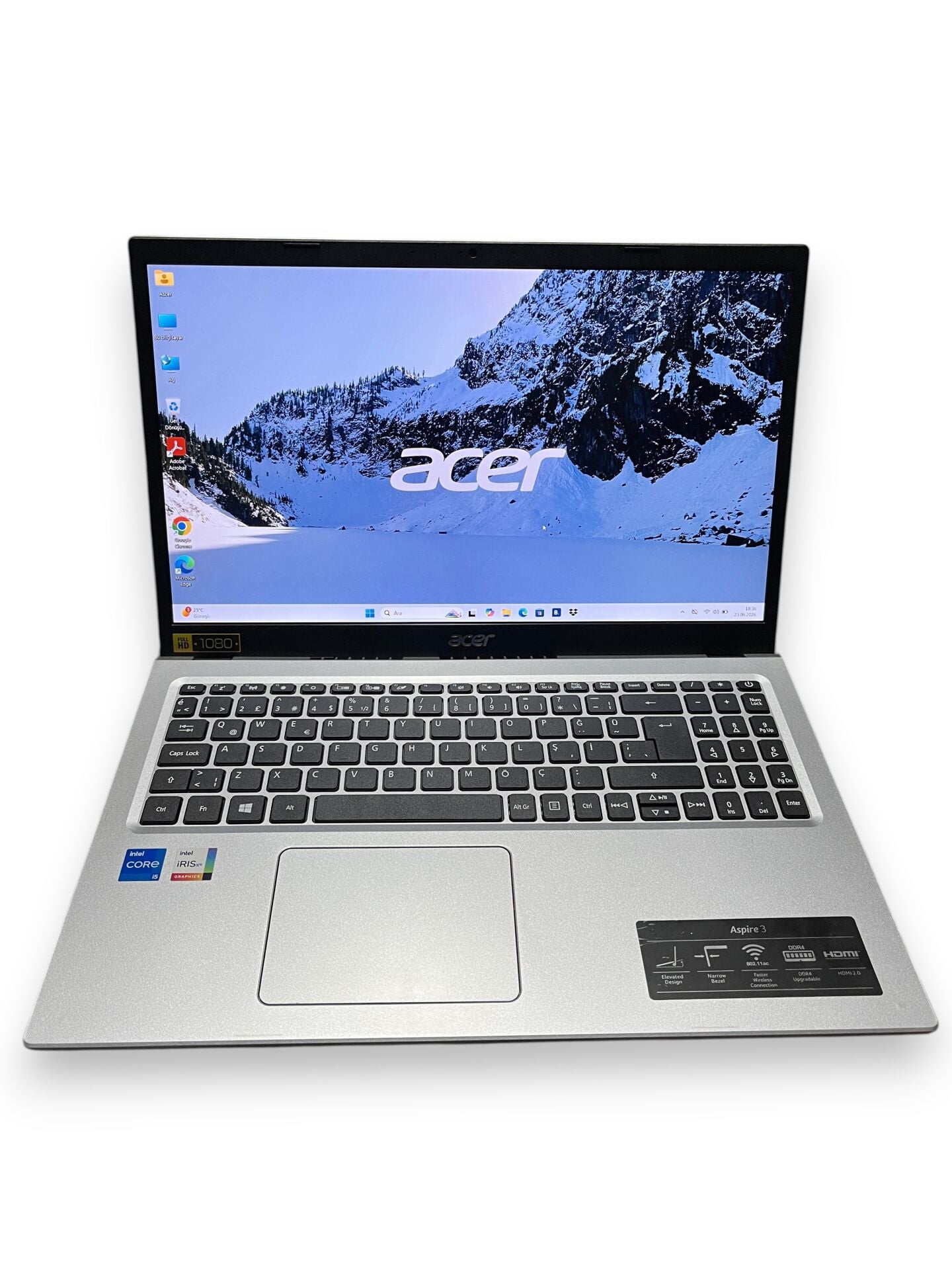 Acer Aspire 3 A315-58-516F i5 1135G7 8 Ram 256 GB SSD Intel Iris