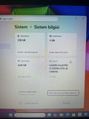 HP 15-dw1000nt Intel i5 10210U 8 Ram 256 GB SSD GeForce MX130