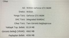 Monster Abra A5 V7.1 Anakart / İ7-6.Nesil (SR2FQ) / GTX 960M (4GB) / N150RD20-D02A