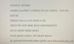 Monster Abra A5 V7.1 Anakart / İ7-6.Nesil (SR2FQ) / GTX 960M (4GB) / N150RD20-D02A
