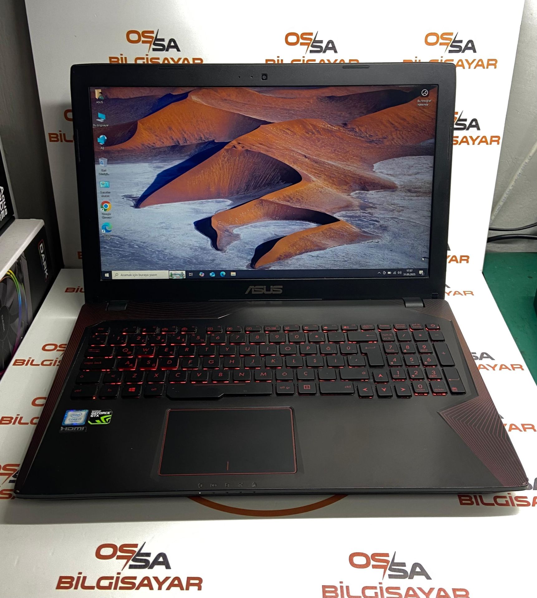 Asus FX553V / İ7-7.Nesil / 16 Ram / 240SSD / 1TB HDD / 1050 Tİ