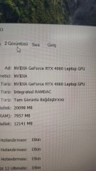 Lenovo LOQ 15IRX9 İ7-13.Nesil 24 RAM 512 SSD RTX4060 8 GB