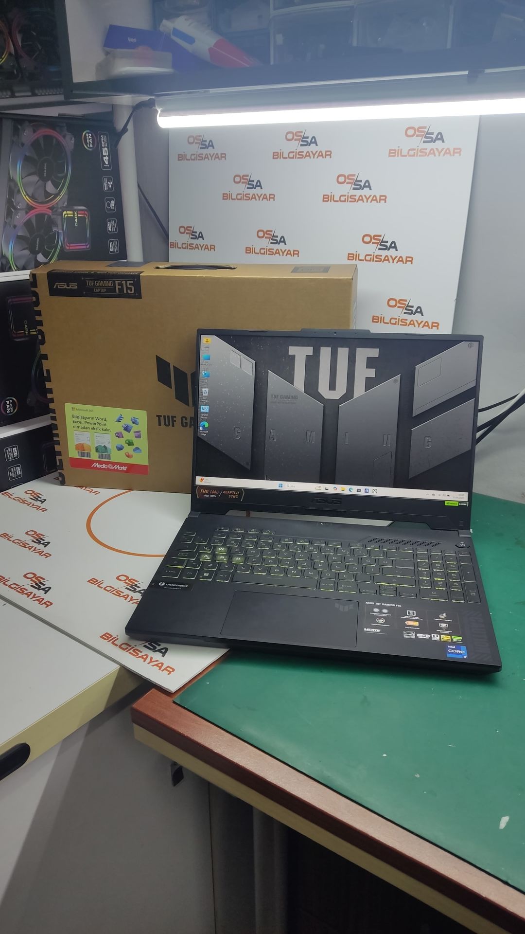 Kutulu Asus TUF İ7-13.Nesi 16 RAM 512 SSD RTX4070 8 GB