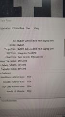 Kutulu Asus TUF İ7-13.Nesi 16 RAM 512 SSD RTX4070 8 GB