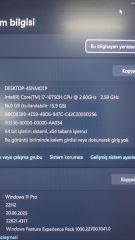 Excalibur İ7-10.nesil 16 RAM 512 SSD 1 TB HDD RTX 2060 6 GB