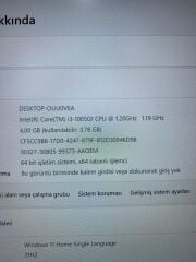Lenovo İdeaPad S340-14IIL İ3-10 Nesil 4 RAM 128 SSD