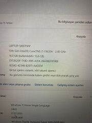 Garantili HP Victus İ7-13.Nesil 16 RAM 512 SSD RTX 4050 6 GB