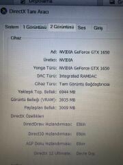 Hp Pavilion R5 3550H 8 RAM 512 SSD GTX 1650 4 GB