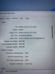 Lenovo Gaming 15ACH6 R5-5600H 8 RAM 512 SSD GTX 1650 4 GB