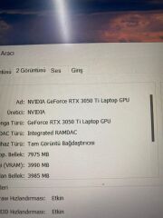 Monster Abra A5 V17.2 İ5-11:nesil 8 RAM 512 SSD RTX 3050 Tİ 4 GB