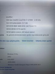 Casper Excalibur G870 İ7-12.Nesil 32 RAM 1 TB SSD RTX 4060 8 GB